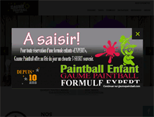 Tablet Screenshot of gaumepaintball.com